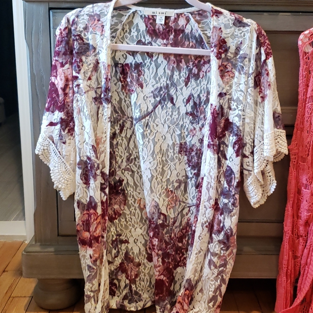 Boho shawl sweater